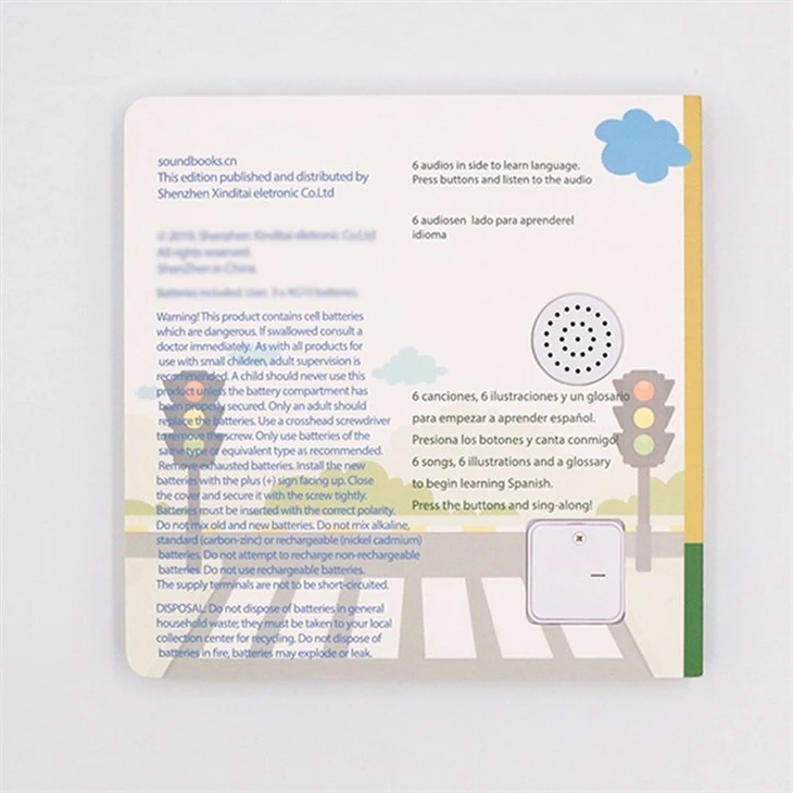 Factory Supply Useful Traffic Rule Learning Sound Book