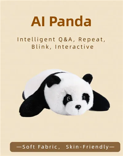 La peluche interactive personnalisée présente les jouets en peluche AI AI-Panda parlant alimenté